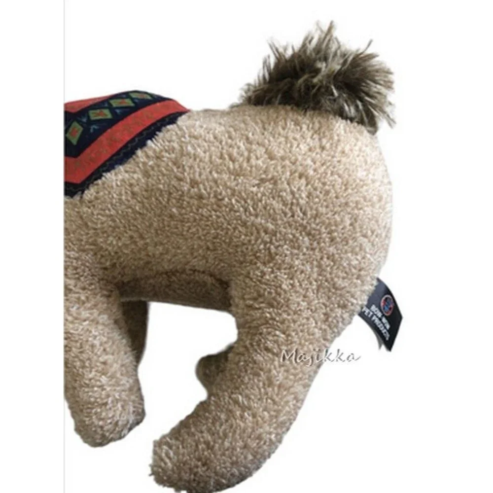 Camel Dog Stuffed Toy Bow Wow Pet Cuddle Toss Fetch Play Squeak Squeaky 13